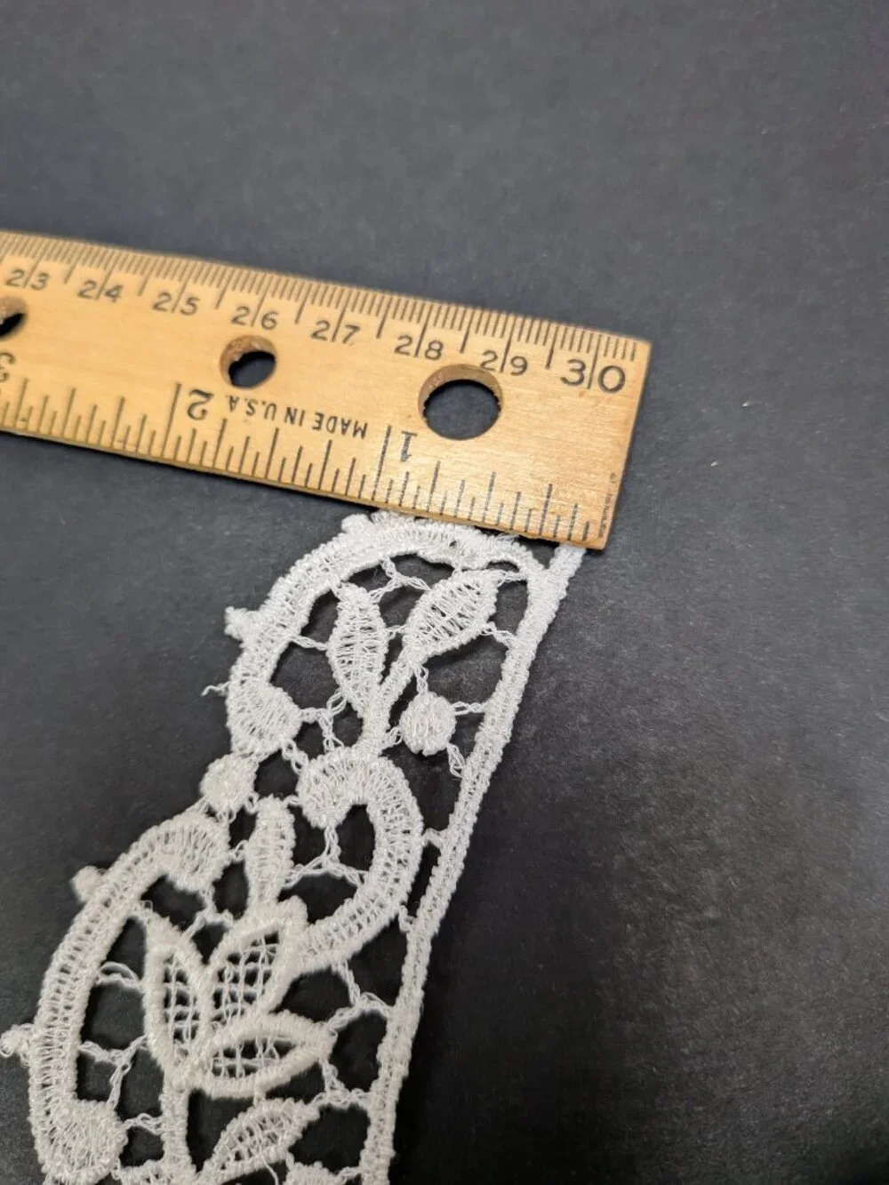 Vintage White Lace Applique Set 11